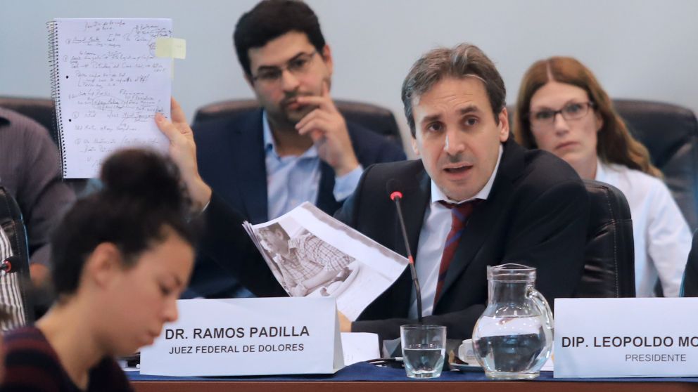 Ramos Padilla durante su exposición en la Cámara de Diputados