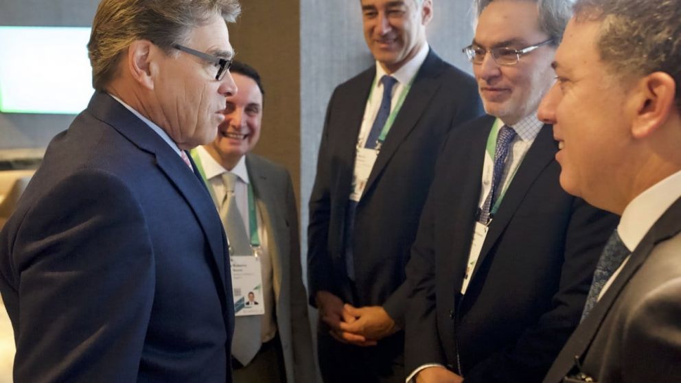 La reunión fue en la conferencia anual sobre energía en Houston