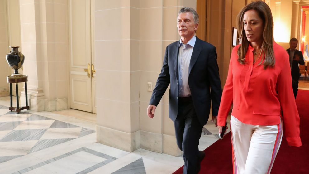 Por la mañana, Macri participó en La Plata de la reunión del gabinete de Vidal
