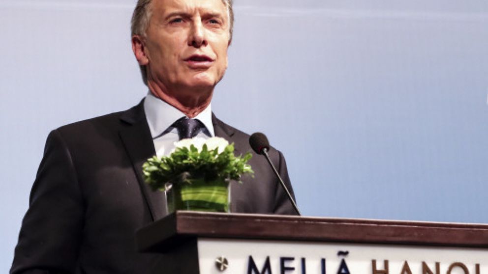 Macri habló a empresarios en la despedida de Vietnam