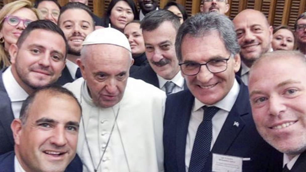 El Papa recibió ayer a una delegación de funcionarios argentinos