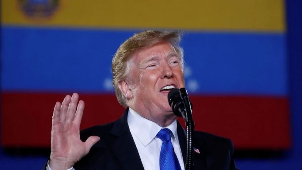 Trump habló en la Universidad Internacional de Florida, en Miami