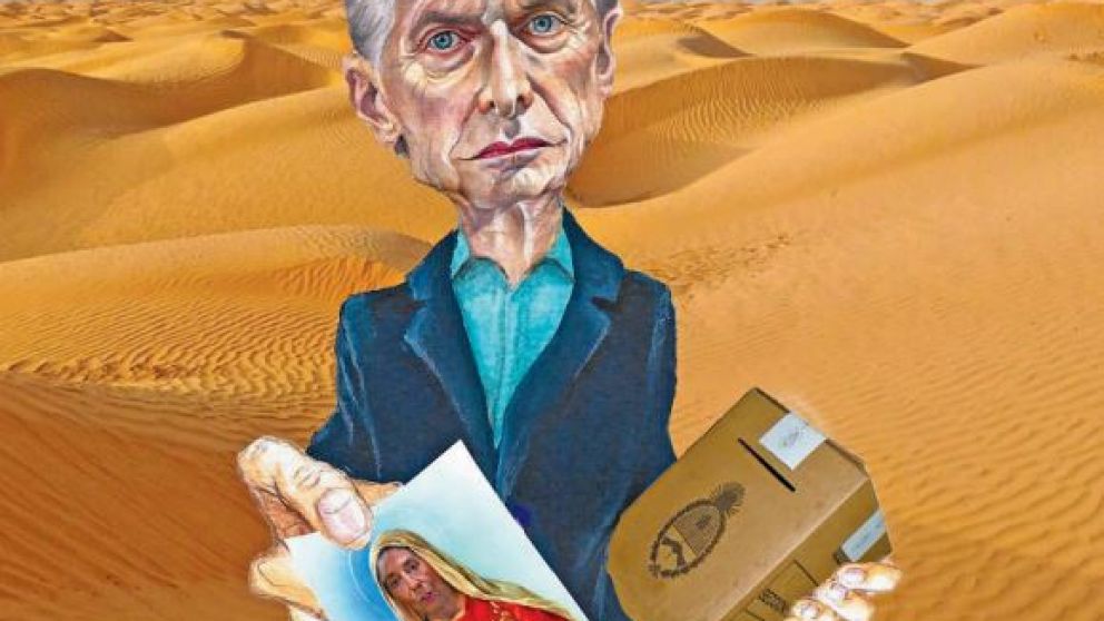 Encomendado a Lagarde, Macri encara su primera campaña en el desierto