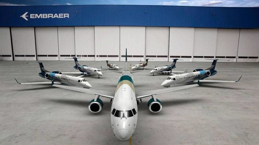 La empresa brasileña Embraer redujo la entrega de aviones en 2018