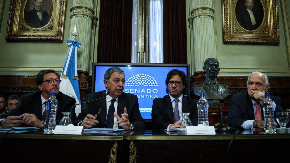 El ministro de Justicia, Germán Garavano, en el Senado nacional
