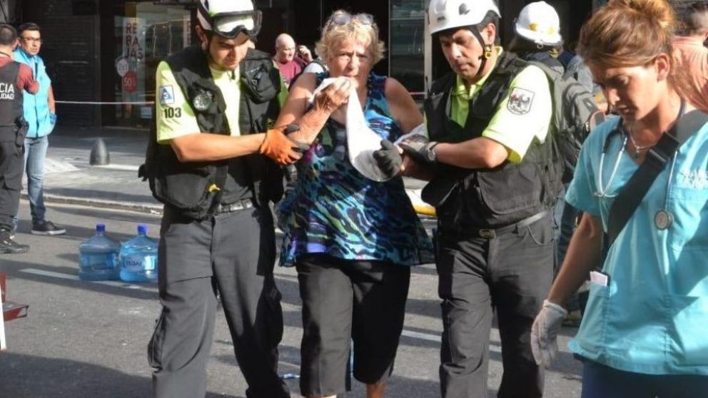 Se incendió un hotel cerca del Obelisco