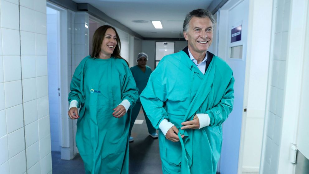 Hace unos días, Macri y Vidal recorrieron el Hospital Bernardo Houssay ex Emhsa Eva Duarte