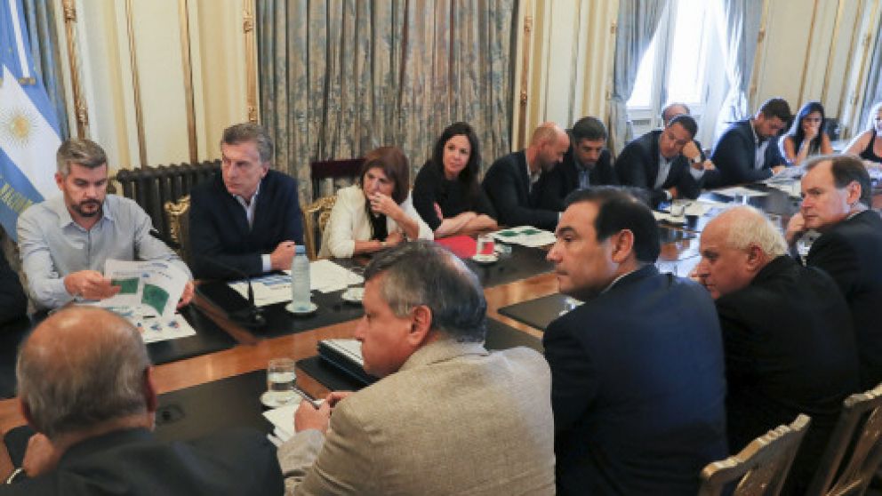 Macri recibió a cuatro gobernadores en la Rosada