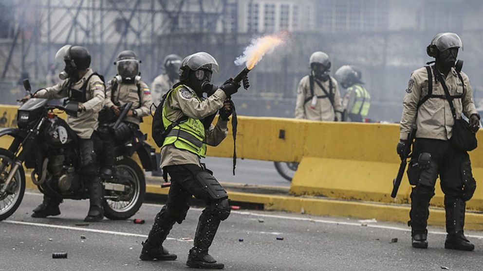 La Guardia Nacional reprimió fuertemente las protestas opositoras en Venezuela