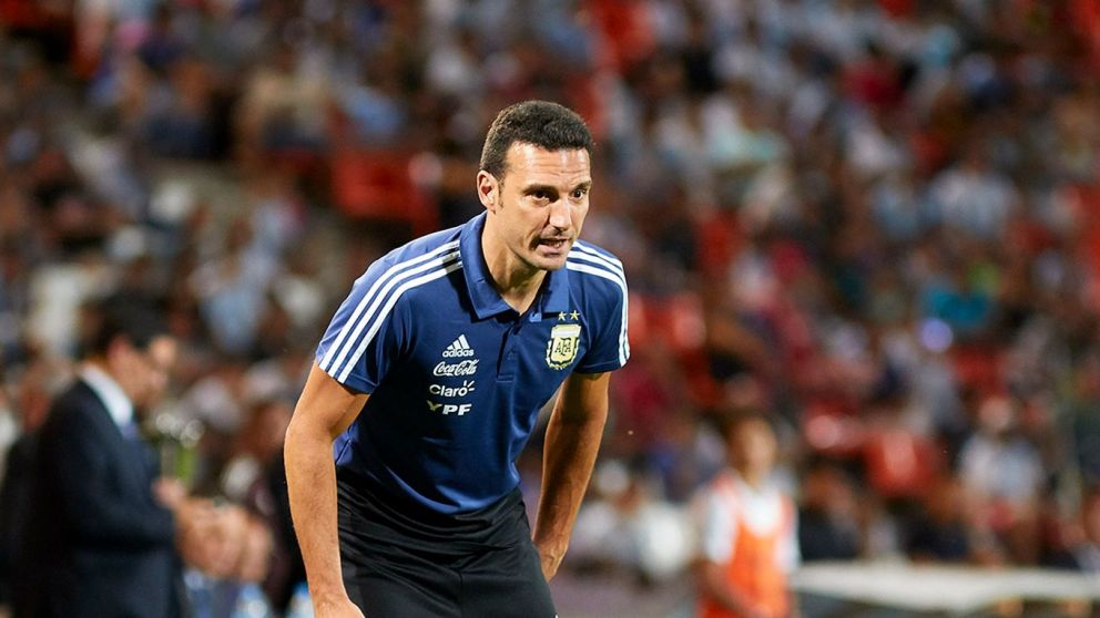El entrenador de la Selección argentina, Lionel Scaloni