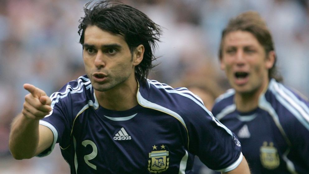 Ayala festeja el gol contra Alemania por los cuartos de final del Mundial 2006