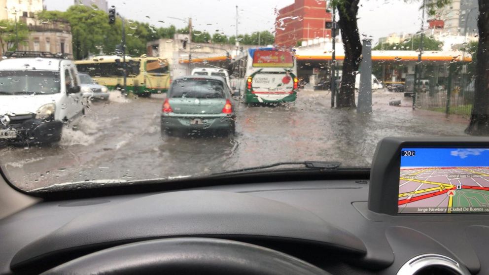 Inundación en Chacarita, Capital Federal