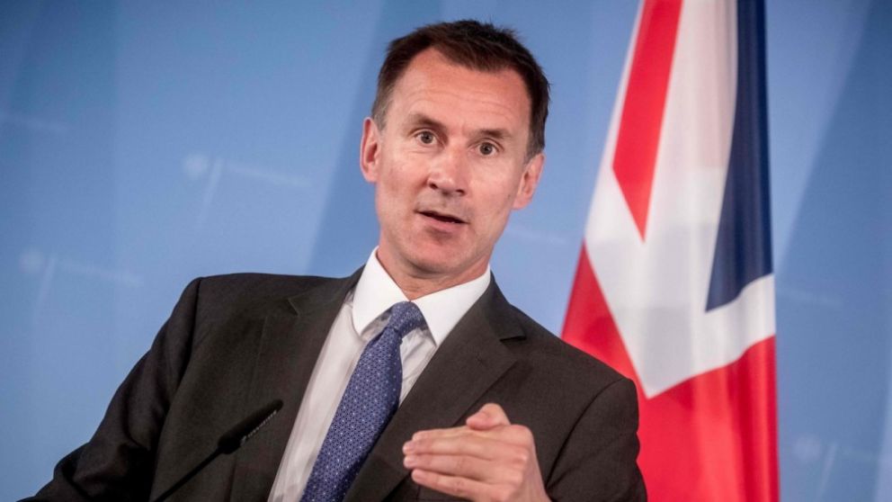 El ministro de Exteriores británico, Jeremy Hunt