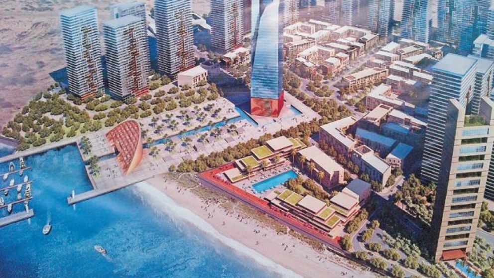 Eko Atlantic, en Nigeria, se construye en una isla artificial frente a un distrito rico