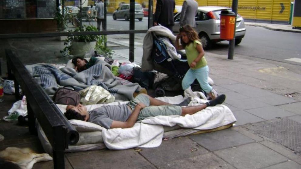En el centro de la ciudad viven unas 200 personas en situación de calle