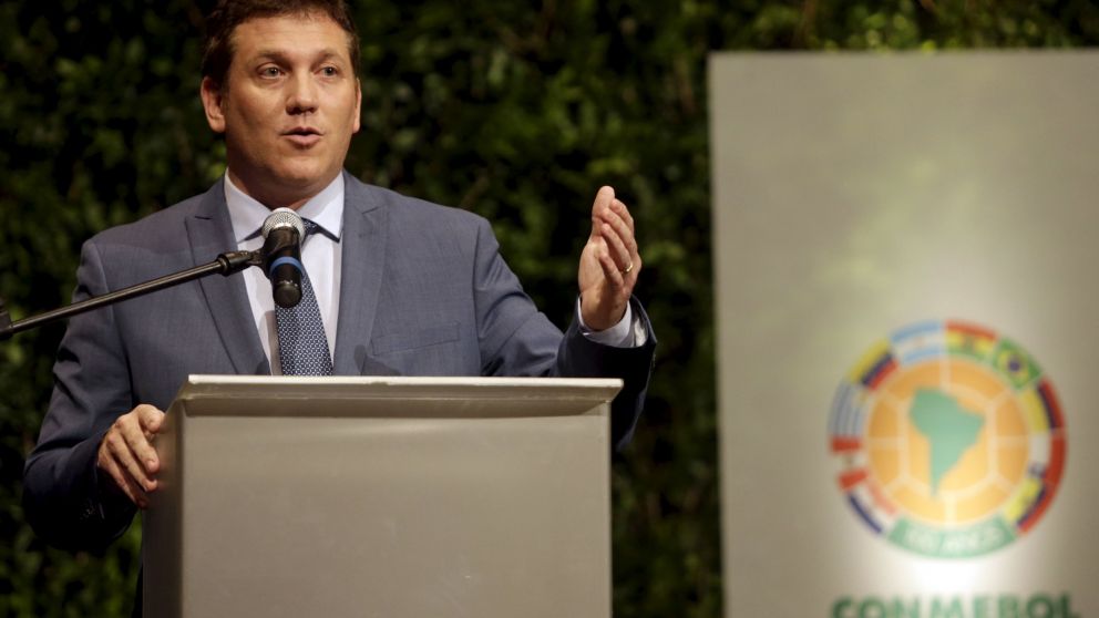 El presidente de la Conmebol, Alejandro Domínguez