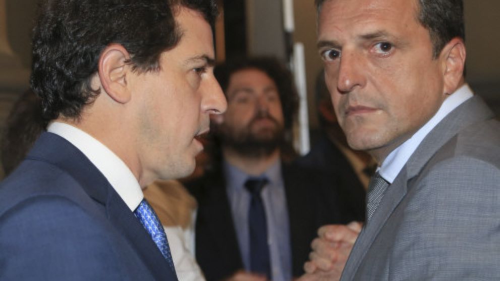 De Pedro y Massa, ayer, tras la jura en la Magistratura