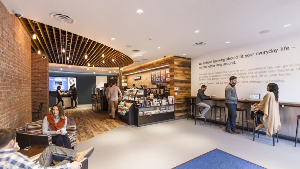 Banco Nación con Coffee Town y el Galicia con Starbucks, algunas opciones para hacer operaciones bancarias y beber un café