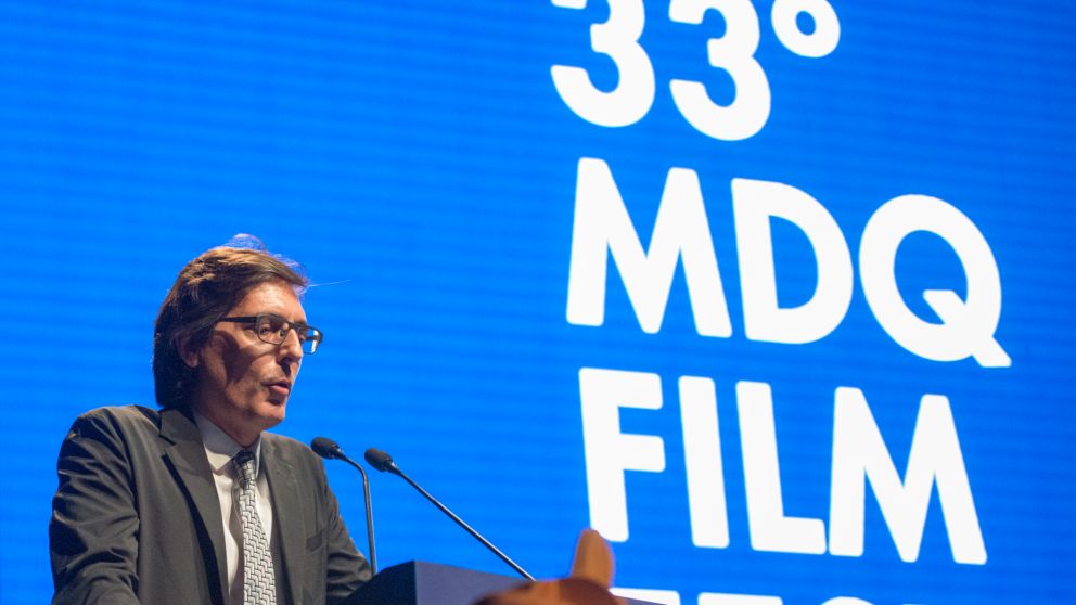 El vice del INCAA, Fernando Juan Lima, en el cierre