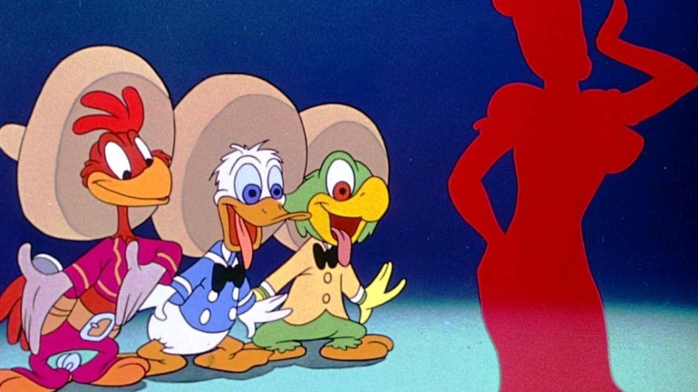 Tres caballeros y una dama