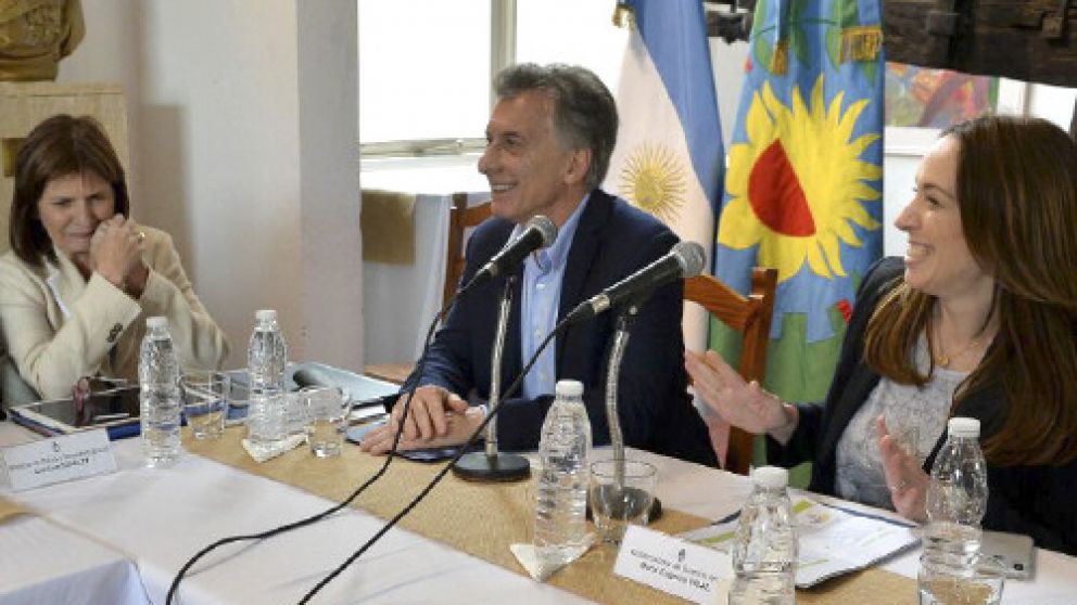 Macri, Vidal y Bullrich, en la reuni�n de gabinetes