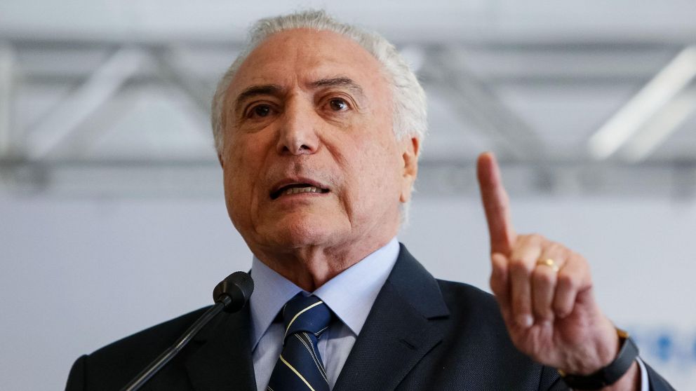 Temer pide a los brasileños que "vuelvan a unirse"