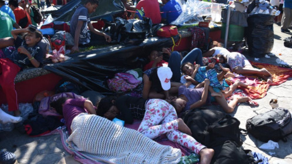 La primera caravana descansaba ayer en Chiapas