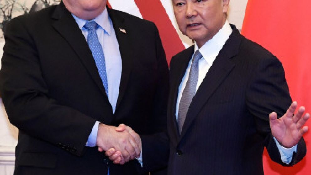 Pompeo y Wang Yi