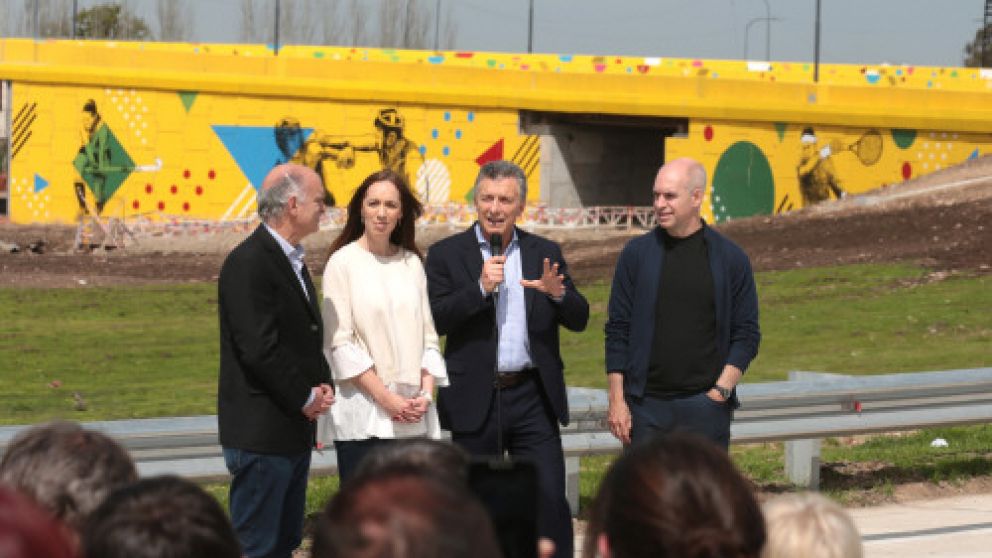 Macri se mostró con Vidal y Larreta