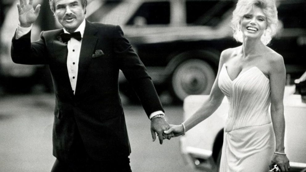 Burt Reynolds con Loni Anderson, su segunda esposa