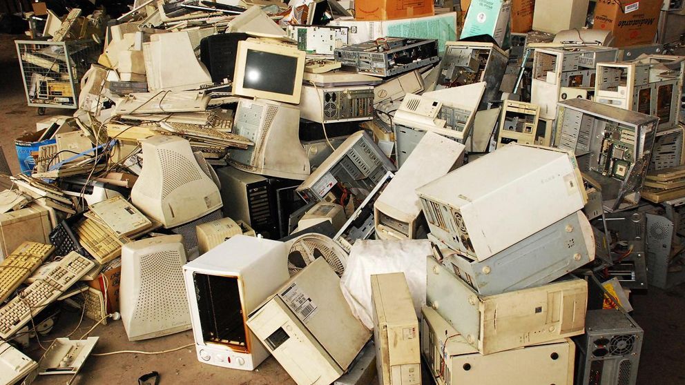 Es basura de electrodomésticos y computadoras en desuso