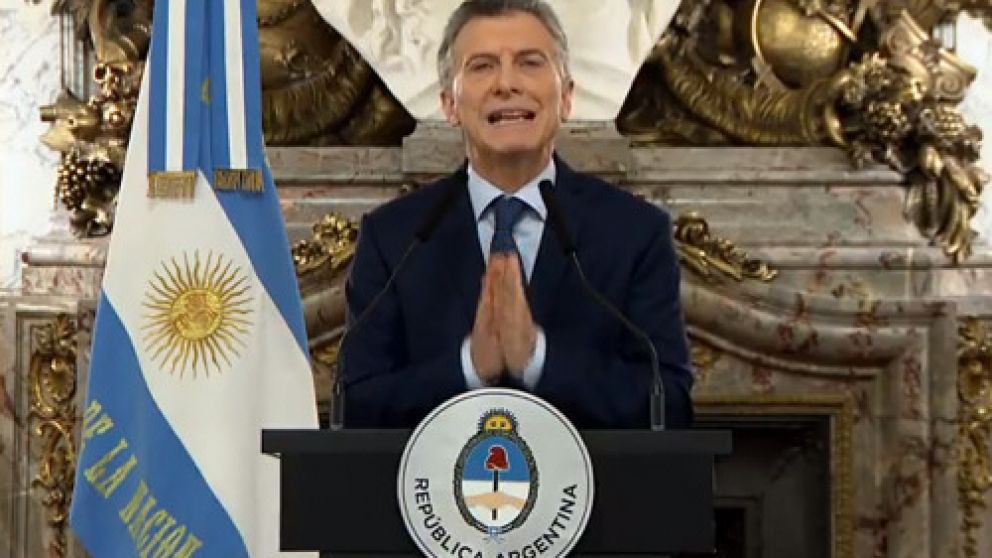 “¿Creen que me hace feliz contar esta realidad?”, sostuvo Macri durante su mensaje