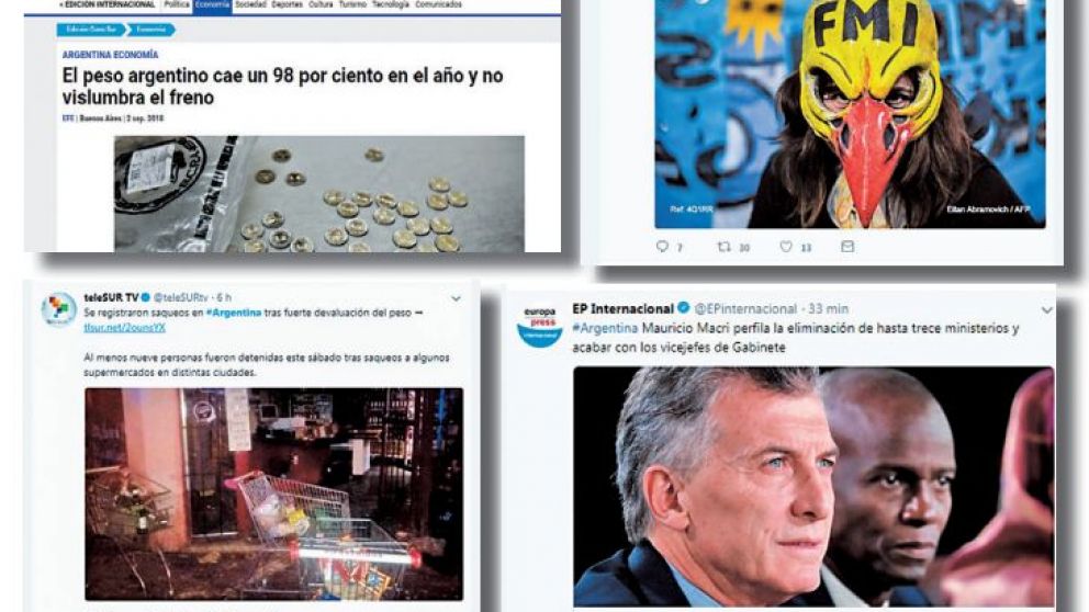 Los sitios de noticias estuvieron muy atentos a lo que pasaba en la Argentina