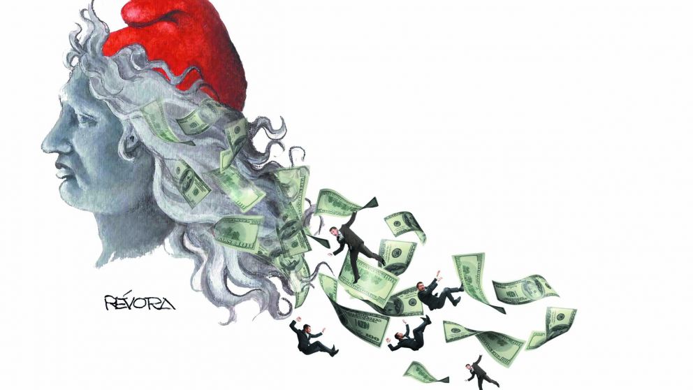 Infarto cambiario, gabinete despeñado y tirón de orejas de Lagarde