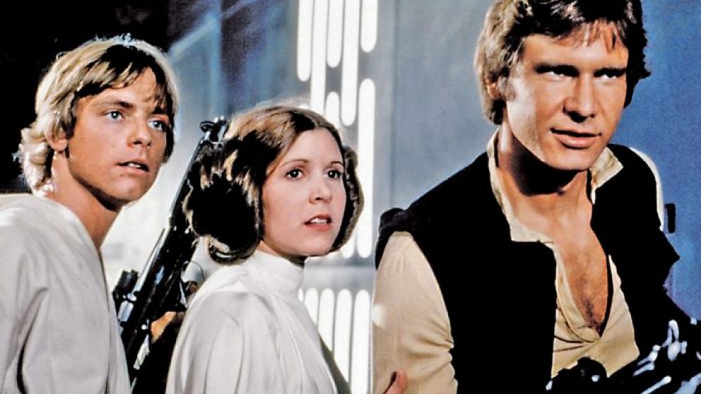 Luke, Leia y Han, los h�roes originales de Star Wars