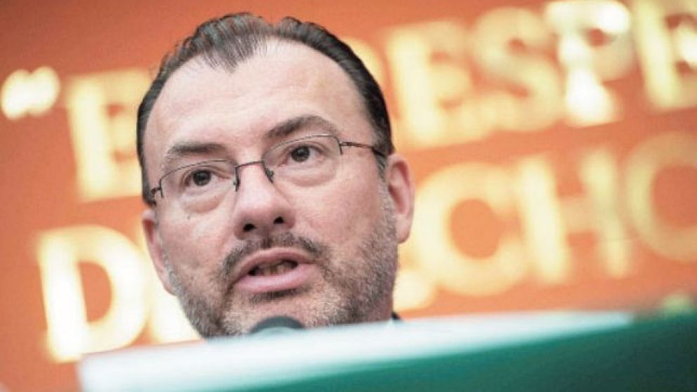 Videgaray rechazó que se hubiera hablado del muro