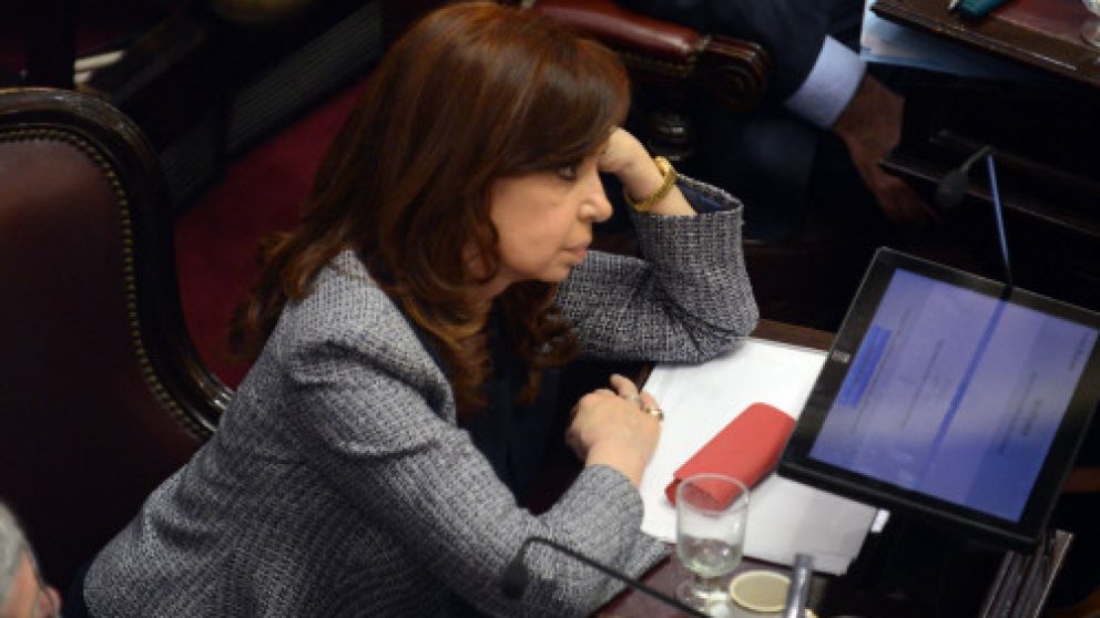 Cristina pronunció un encendido discurso durante la sesión