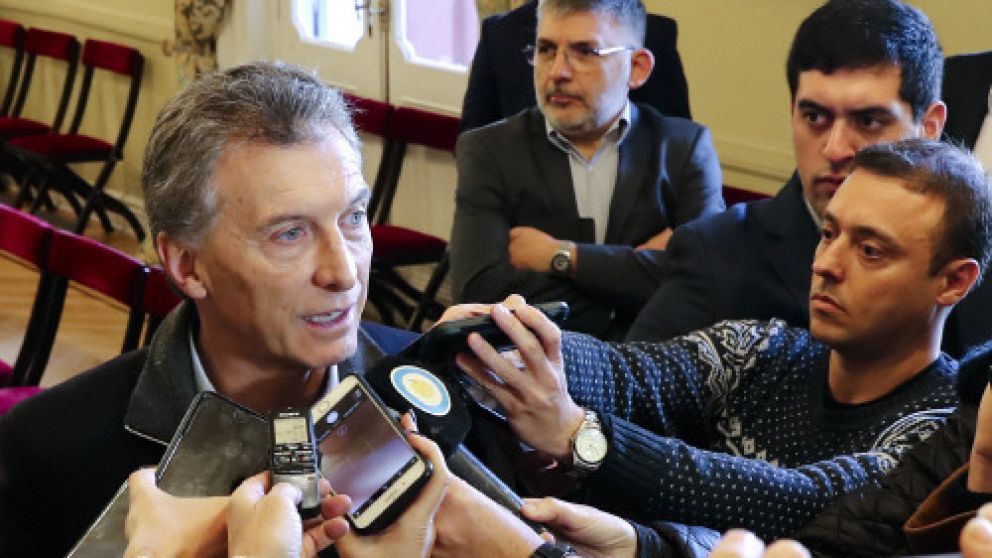 Macri brindó una rueda de prensa tras la reunión de Gabinete