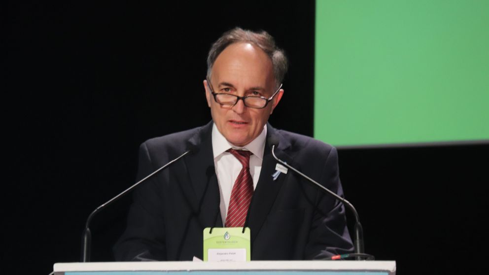 Alejandro Petek, presidente de Aapresid, ayer en Códoba