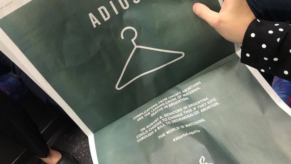 El New York Times publicó aviso a favor de despenalizar el aborto en Argentina