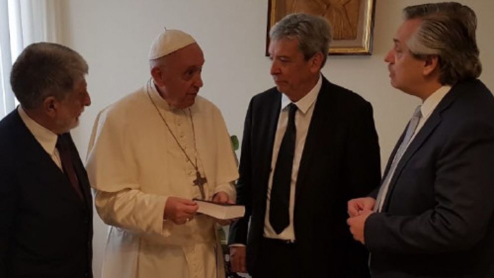 Amorim, Francisco, Ominami y Fernández, ayer en el Vaticano
