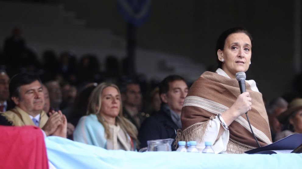 Se inauguro ayer la Muestra de la Sociedad Rural en Palermo con la presencia de la vicepresidenta, Gabriela Micchetti (NA)