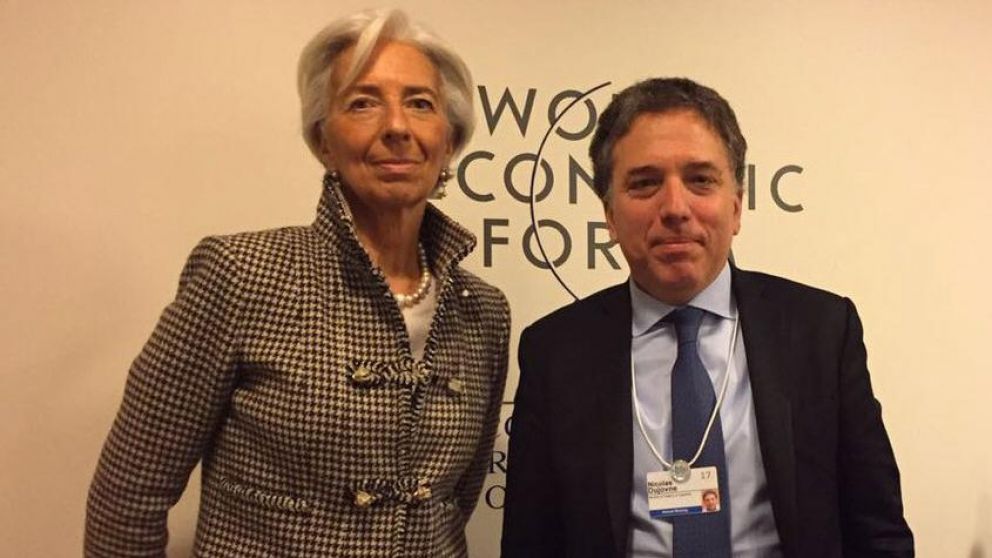 Lagarde y Nicolás Dujovne, nexo con el Fondo Monetario