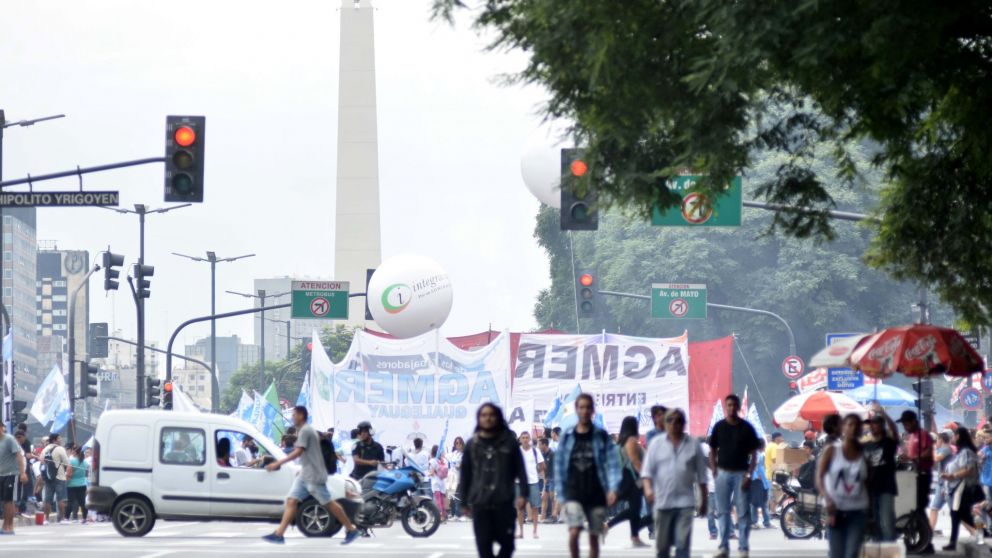 Mapa de los cortes durante del paro de la CGT y las CTA