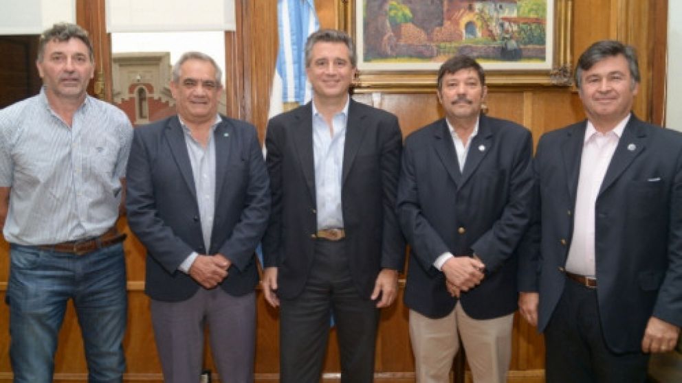 Los presidentes gremiales en su primer visita a Agroindustria