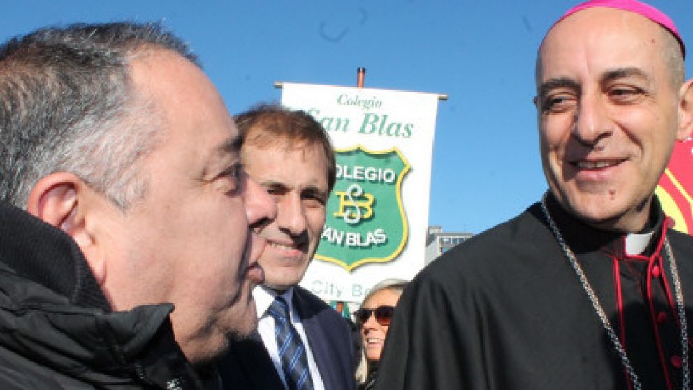 Monseñor Fernández recibió a Camioneros en La Plata