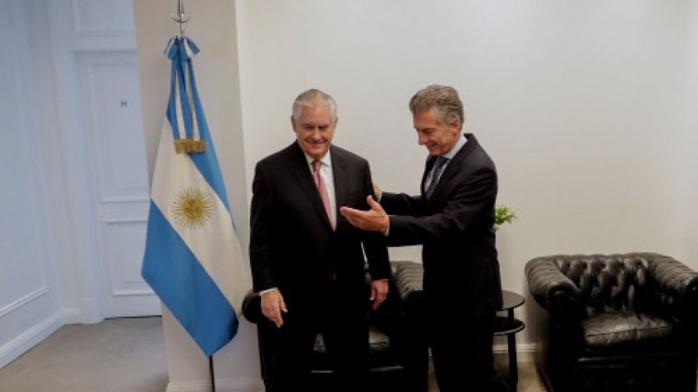 Macri recibió a Tillerson con Venezuela en la agenda pero sin pronunciamientos
