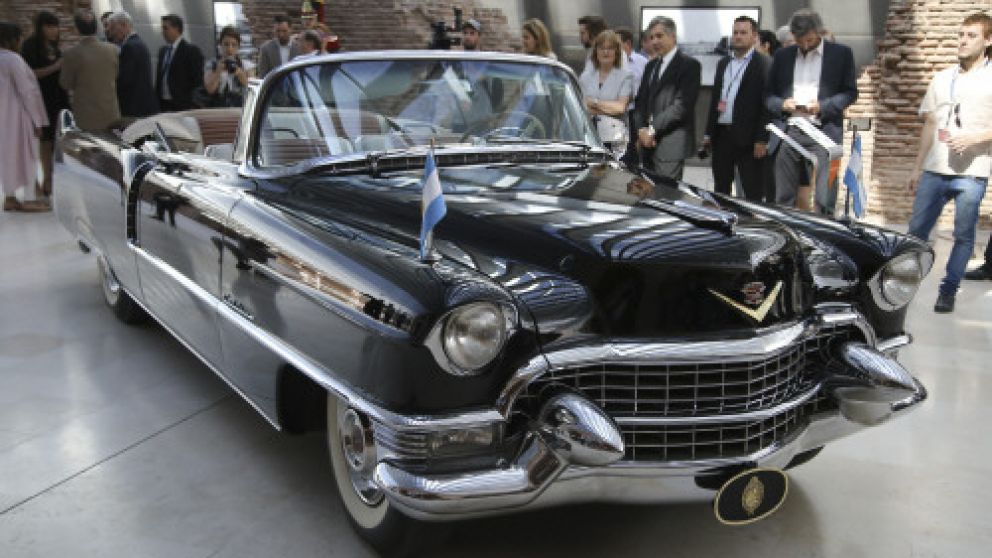 El Cadillac de Perón, restaurado, fue incorporado al Museo de la Casa Rosada