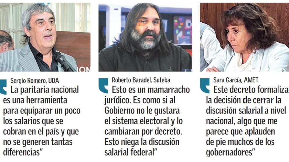 Gremios docentes rechazan la medida y advierten que "habrá conflicto"