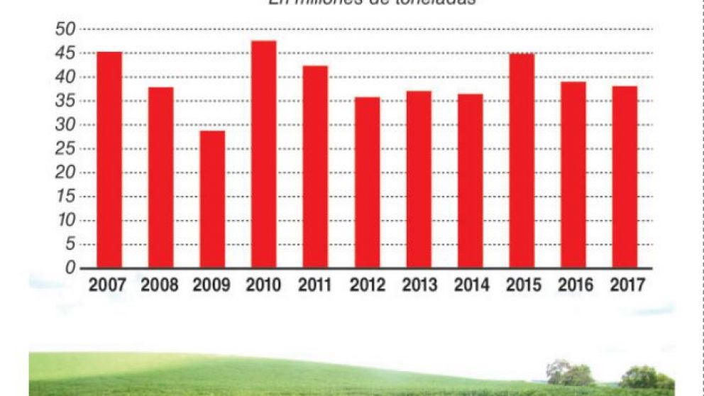 Los productores retienen y la venta de soja cae al nivel más bajo desde 2015